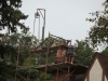 Man Working on Scaffolding Fixing Chimney in Edina