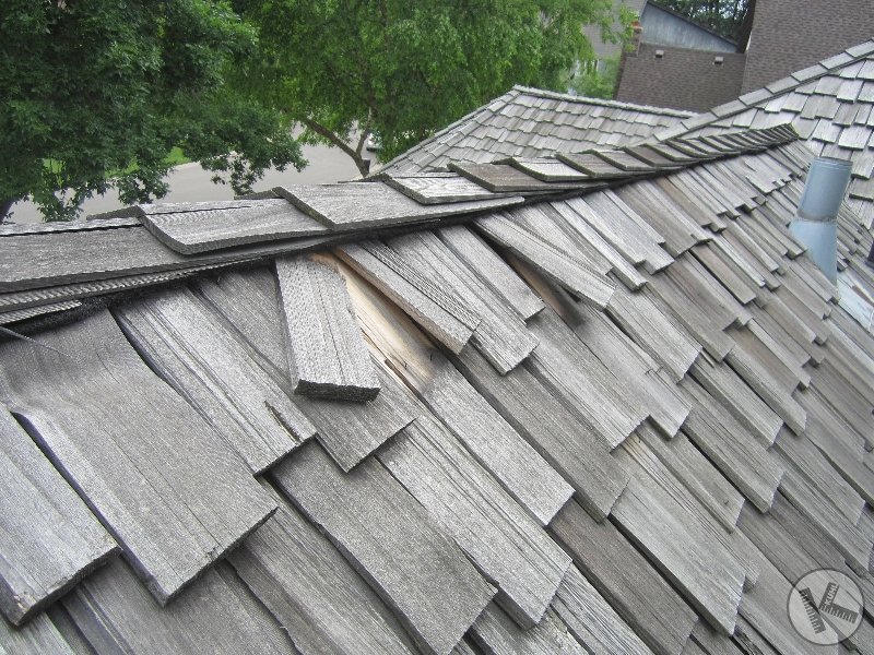 Cedar Roof Damaged in Storm (Edina, MN)