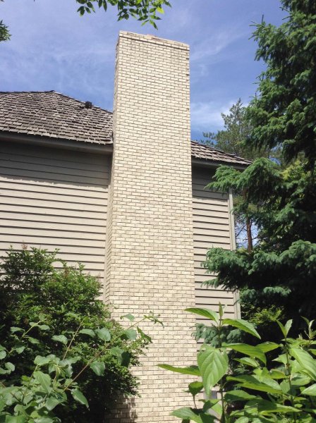 Plymouth chimney repaire before 23l Kuhl's Contracting Chimney Repair