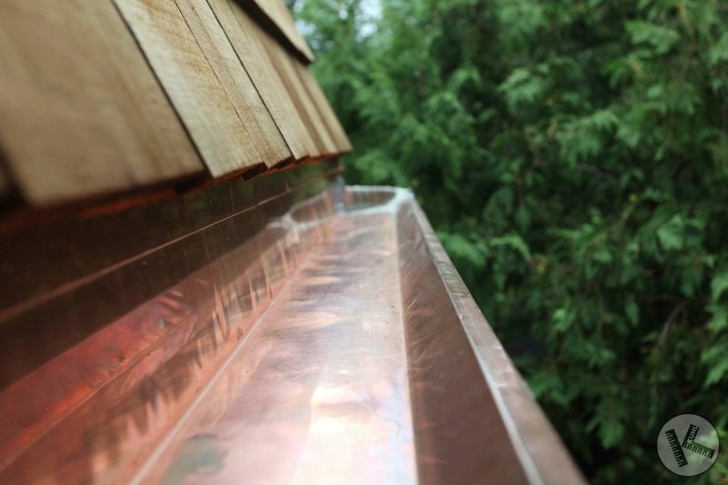 AFTER: Custom Integrated Integral Copper Gutters in Wayzata