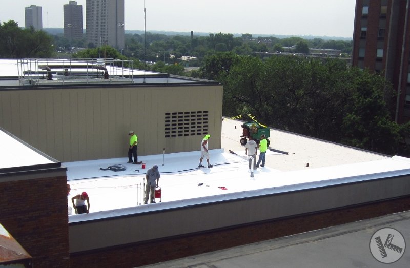 Commercial Flat Roofing Work on Minneapolis Hospital