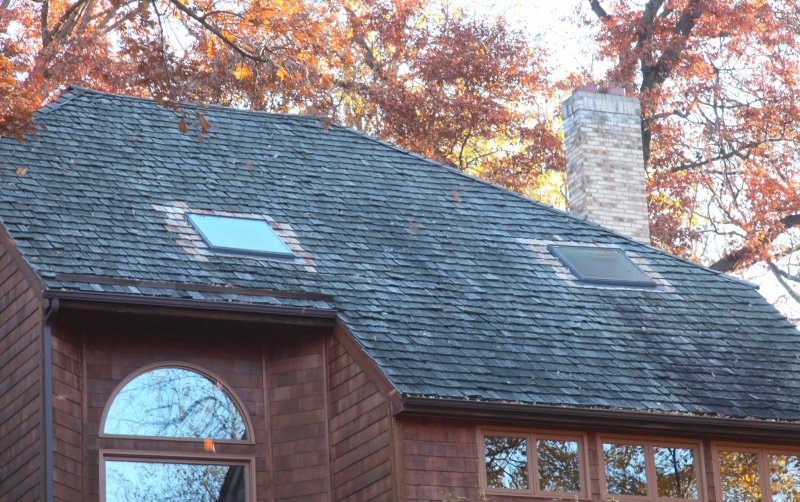 skylight replacement and repair on cedar shake wood roof kuhls contracting minneapolis skylight company