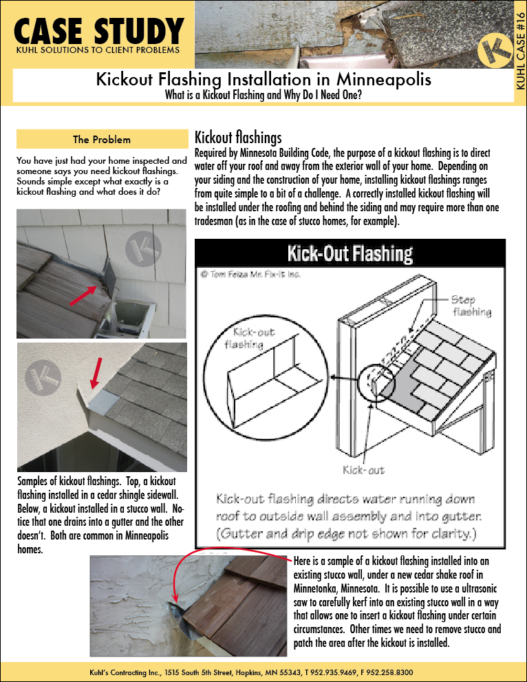 What is a Kickout Flashing and Why Do I Need One?