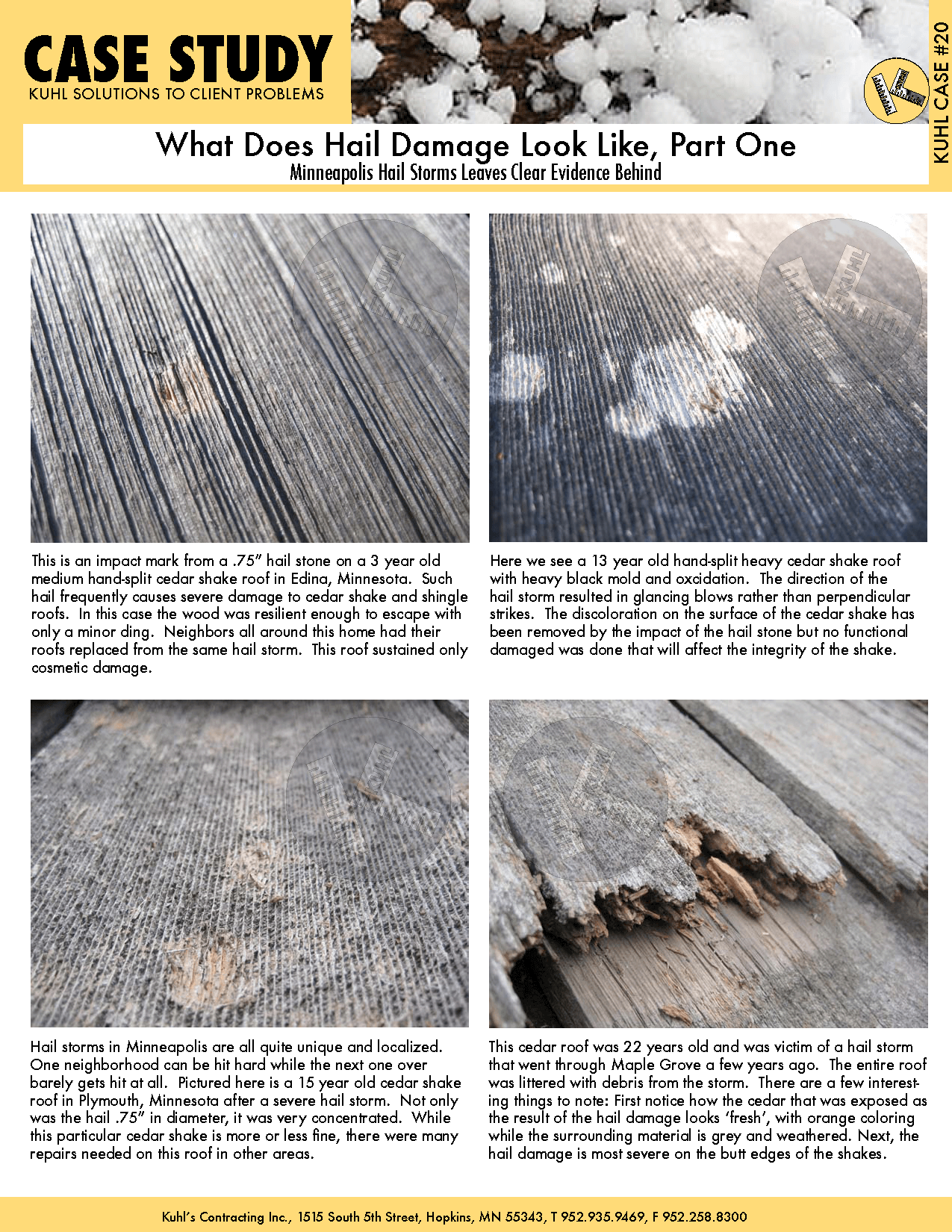 What Does Hail Damage Look Like, Part 1