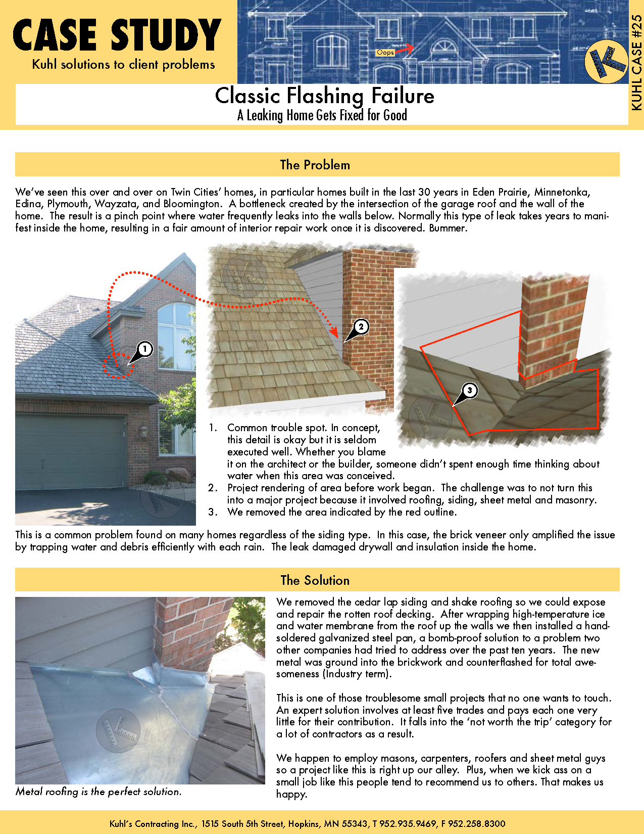 Classic Flashing Failure: Roof Flashing Experts to the Rescue